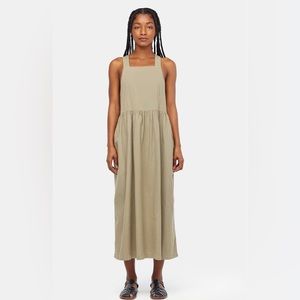 LACAUSA | Paz Midi Dress in Eucalyptus Gray | S